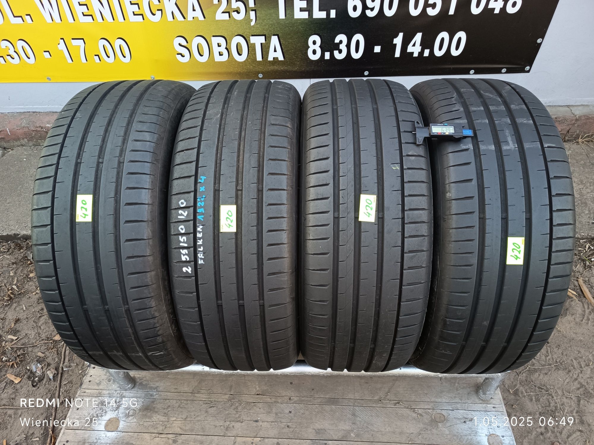 Opony letnie 255/50/20 Falken 2022/Montaż Gratis Wysyłka Gwarancja