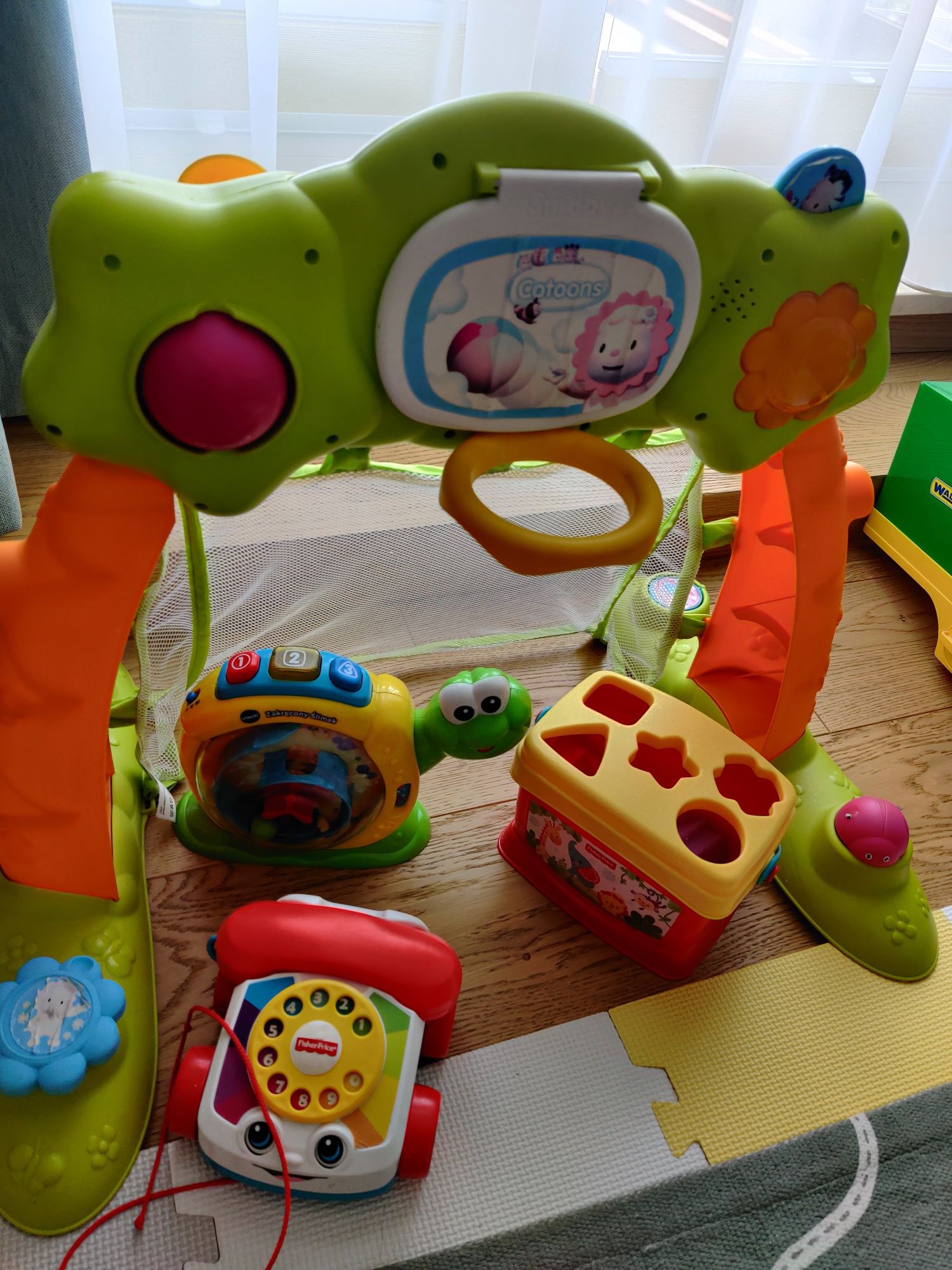 Zestaw zabawek dla maluszka Fisher Price Vtech Cotoons + słonik pilłka