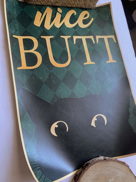 Plakat Nice Butt/Kotek