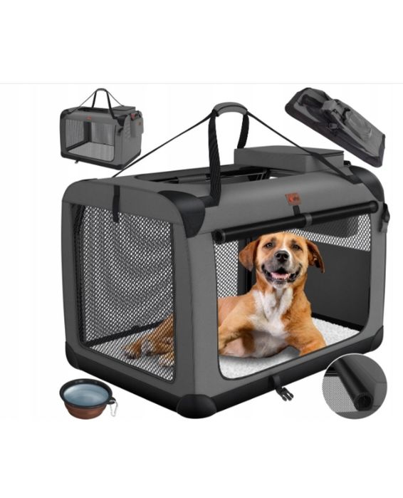 TORBA Transportowa dla psa i kota  M  60x42x42 cm  Składana + Misk