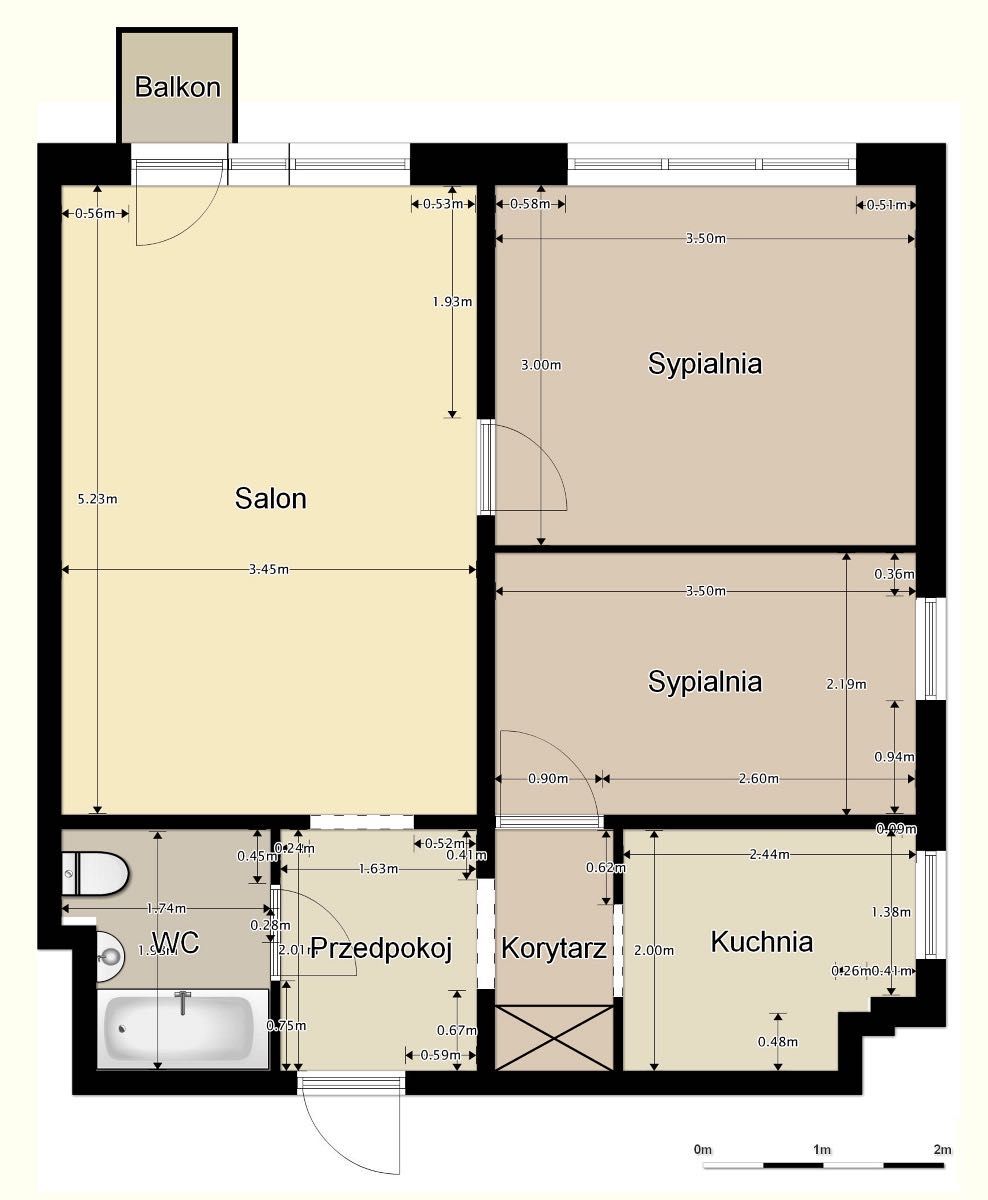 Mieszkanie Mokotów 50m2 3 pokoje / VIDEO / 10 piętro / balkon+piwnica