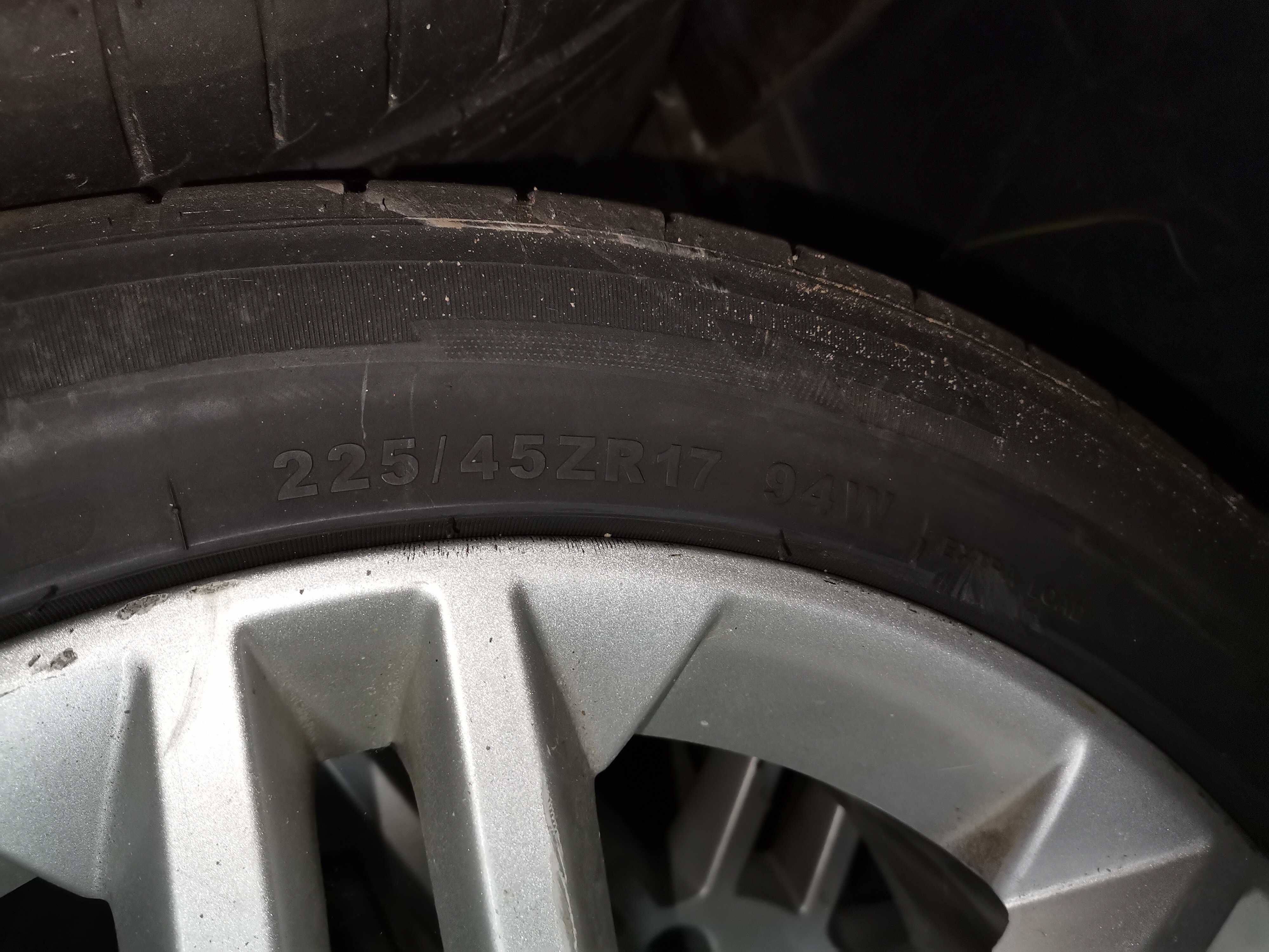 Koła felgi aluminiowe GTS opel 5x110 r17 opony letnie 225/45/17 94W