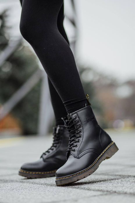 Ботинки мужские Dr. Martens 1460 Black 11822006 Доктор Мартинс (ХУТРО)