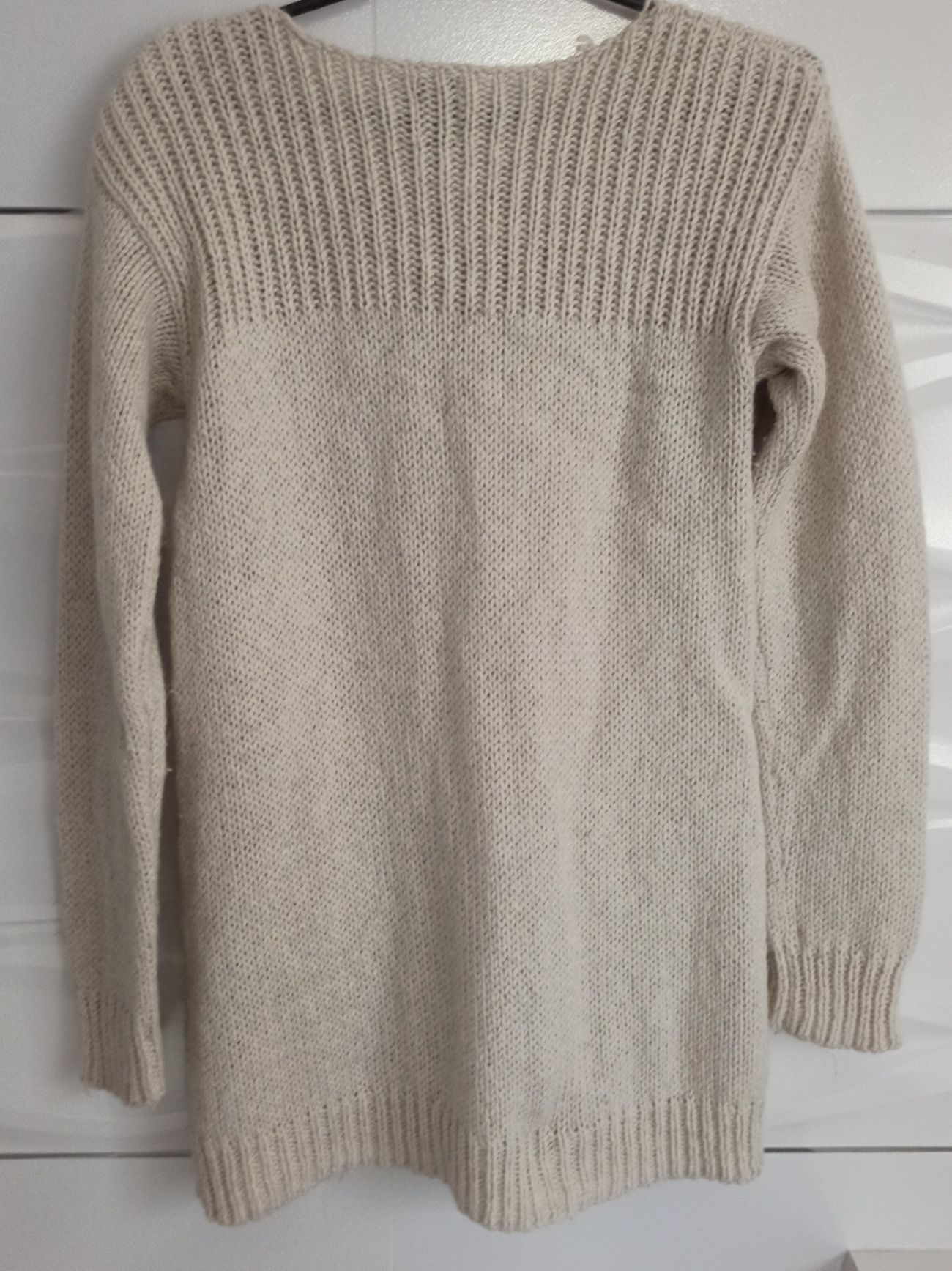 Sweter z wełny Merino i alpaki. Roz M