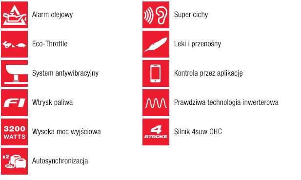 Agregat prądotwórczy inwerterowy wyciszony HONDA EU32i 3,2kW