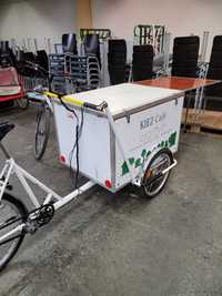 Riksza gastronomiczna rower trójkołowy foodbike kawiarka biznes sezon
