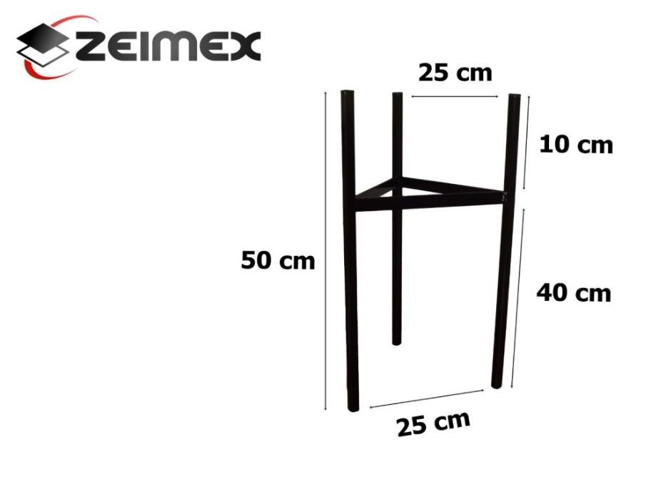 KWIETNIK STOJAK na kwiaty metalowy LOFT 50 cm - Możliwa Wysyłka