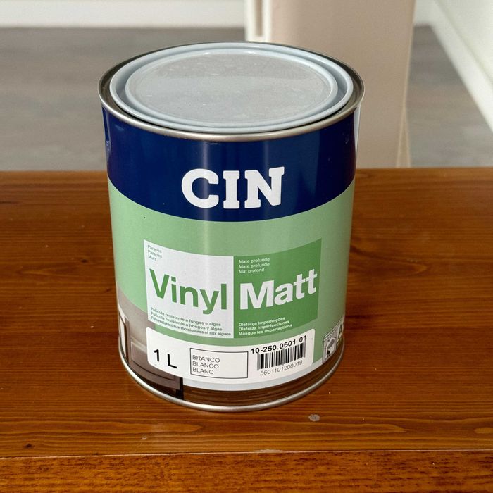 CIN Vinyl Matt Mate para Paredes interiores 1L Novo