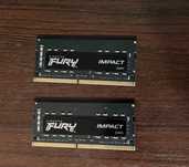 Kingston FURY Impact 32GB (2x16GB) DDR4 3200MHz SO-DIMM – do laptopa