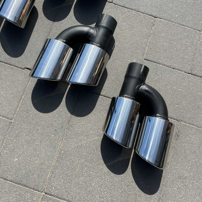 Нові насадки на вихлоп глушник ауді Audi A4 B9 S-Line