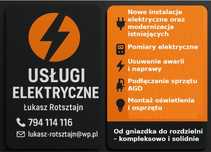 Elektryk Usługi elektryczne Instalacje elektryczne