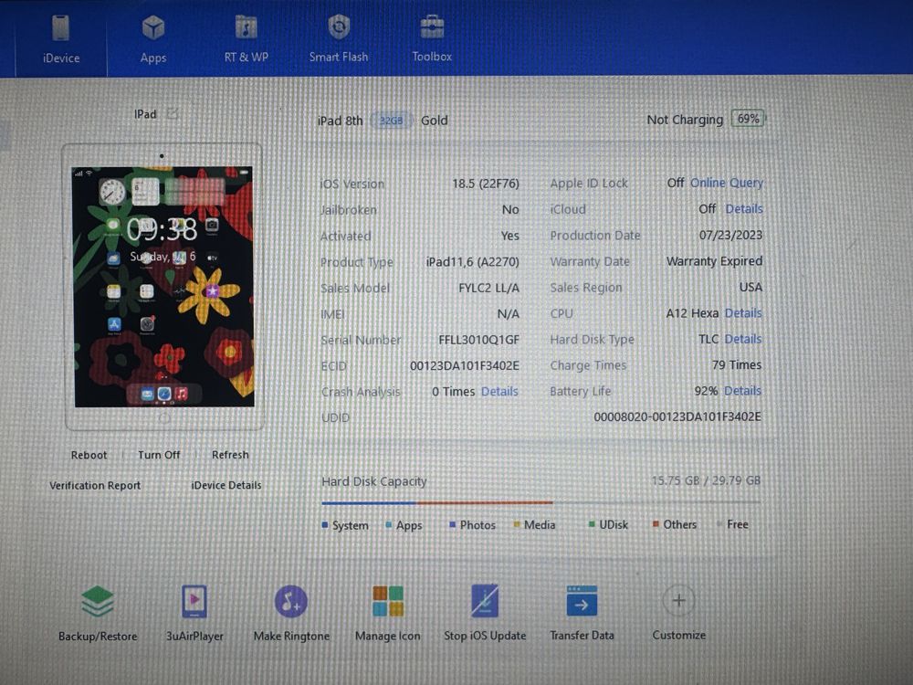 IPad 8th 10.2 2020 32Gb Rose Gold WiFi