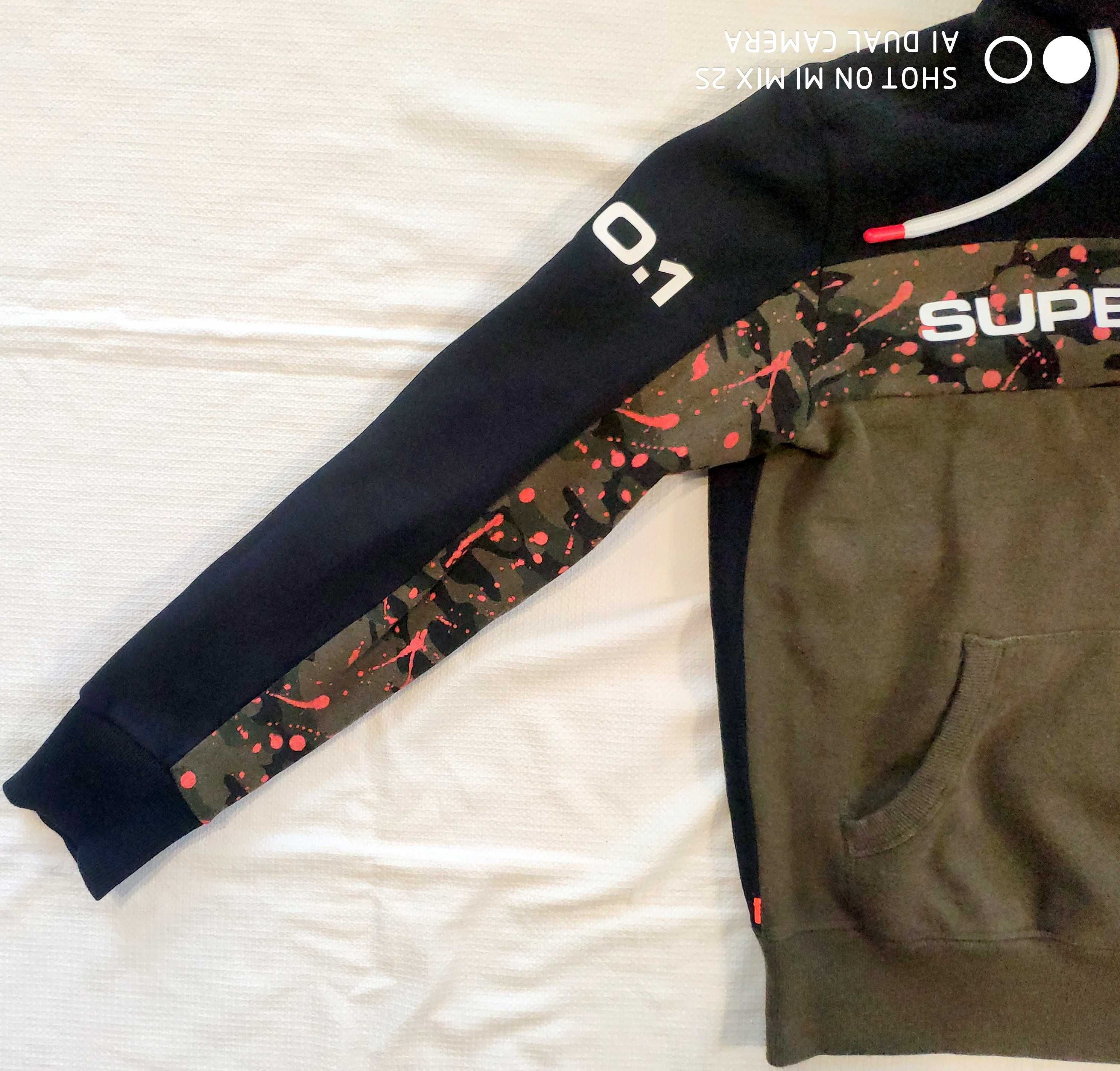 bluza # SUPERDRY Trophy Camo Splat Kaptur Solidna LUX stan M na 183 cm