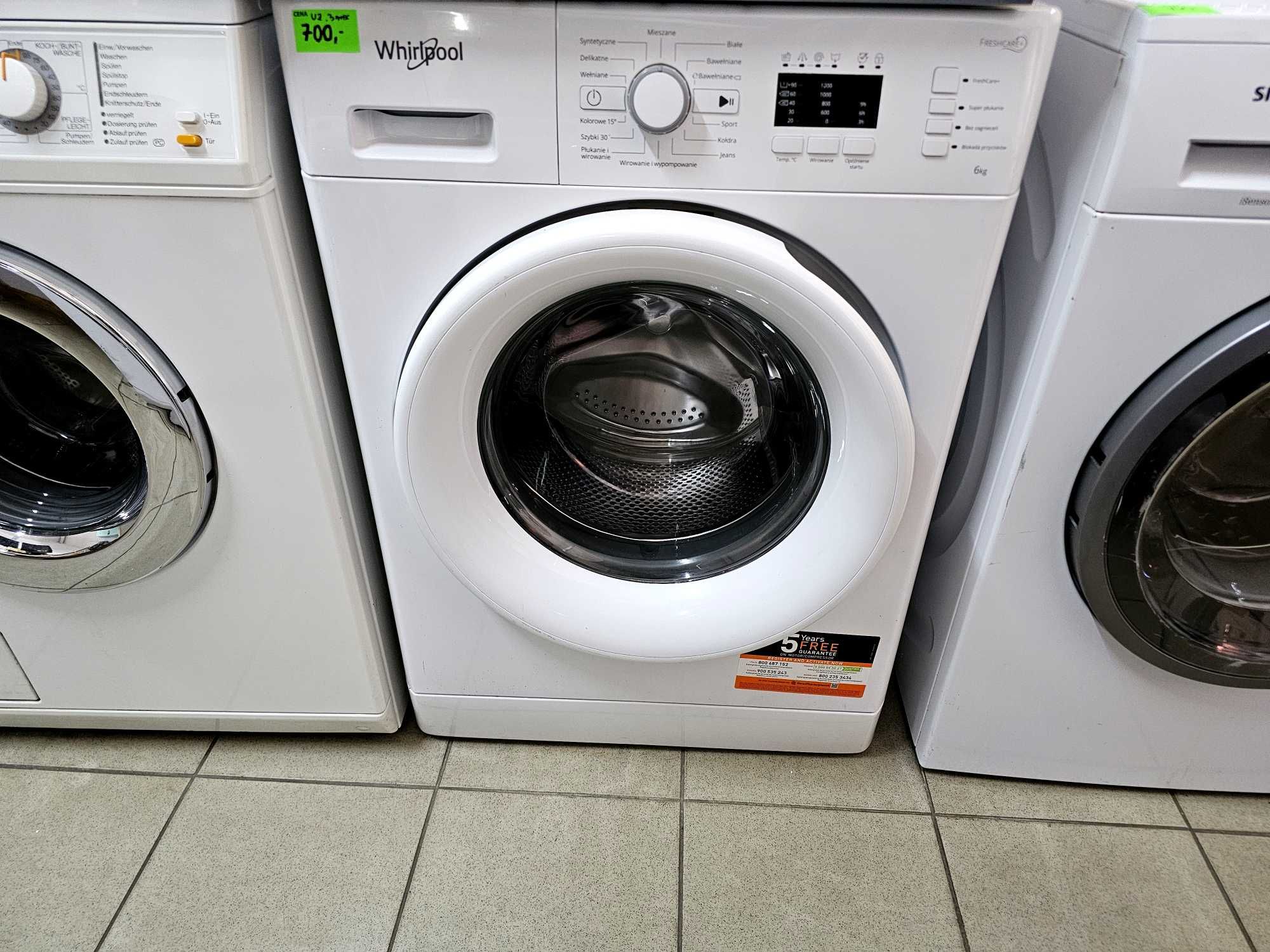 Pralka Whirlpool MWFL61252WPL 6KG | 1200obr/min | gwarancja 3 miesiące