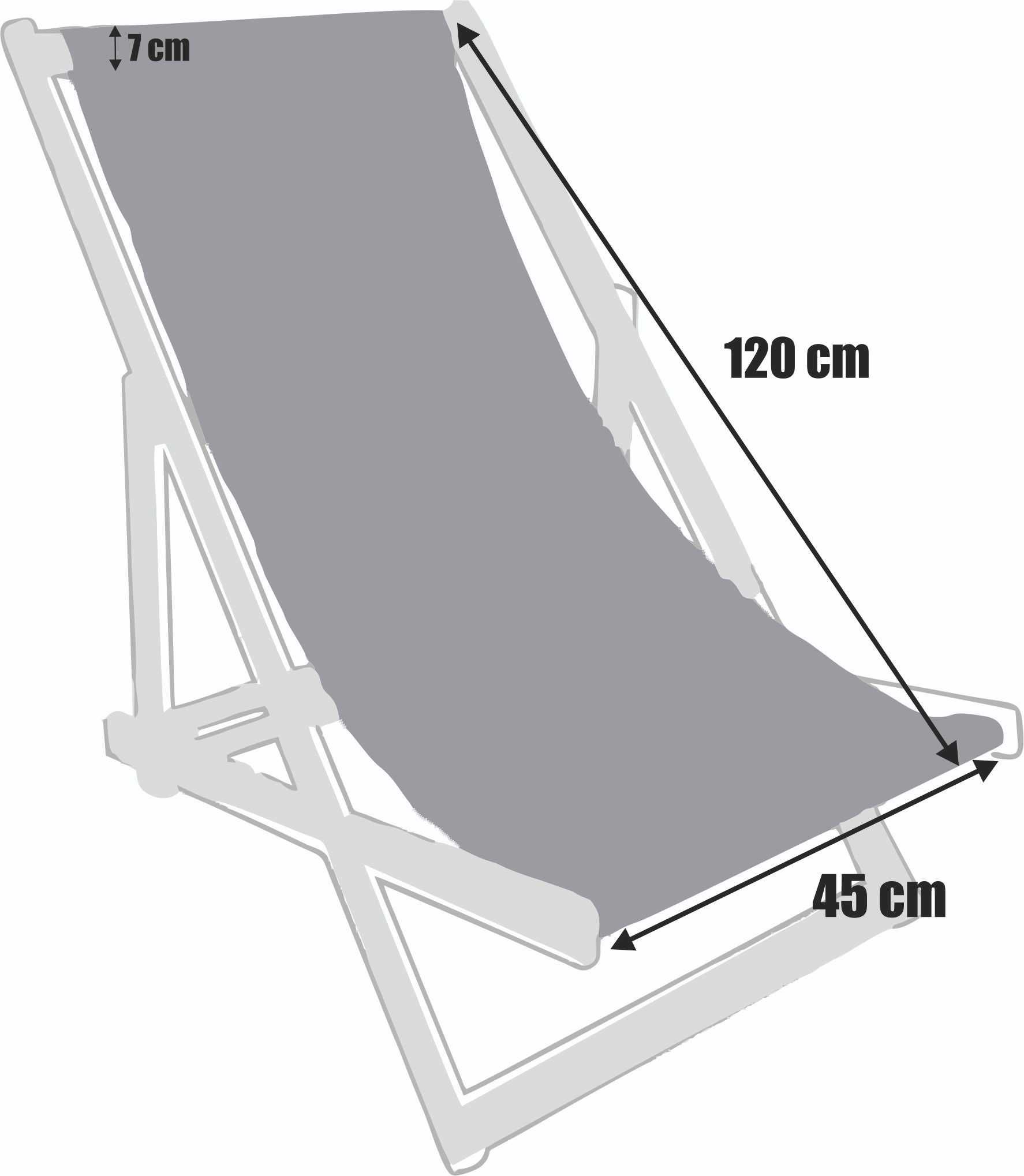 Tkanina leżakowa materiał NA LEŻAK 45X120 GOTOWY