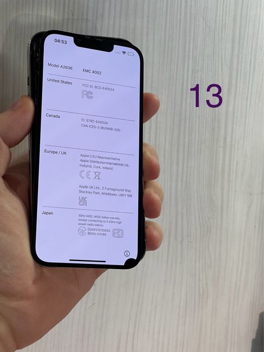 Дисплей iPhone 13 Pro  екран розборка оригинал оригінальний донор