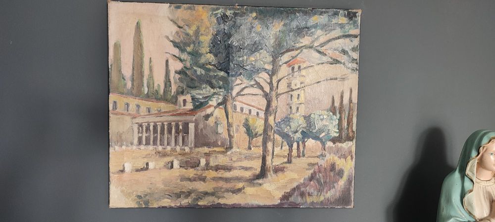 Obraz olejny pejzaż  na płótnie