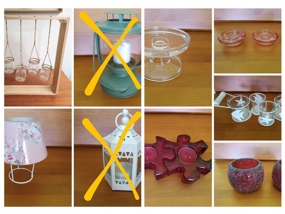 Castiçais para velas