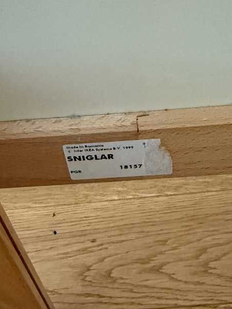 Łóżko IKEA SNIGLAR - rama z dnem z listew