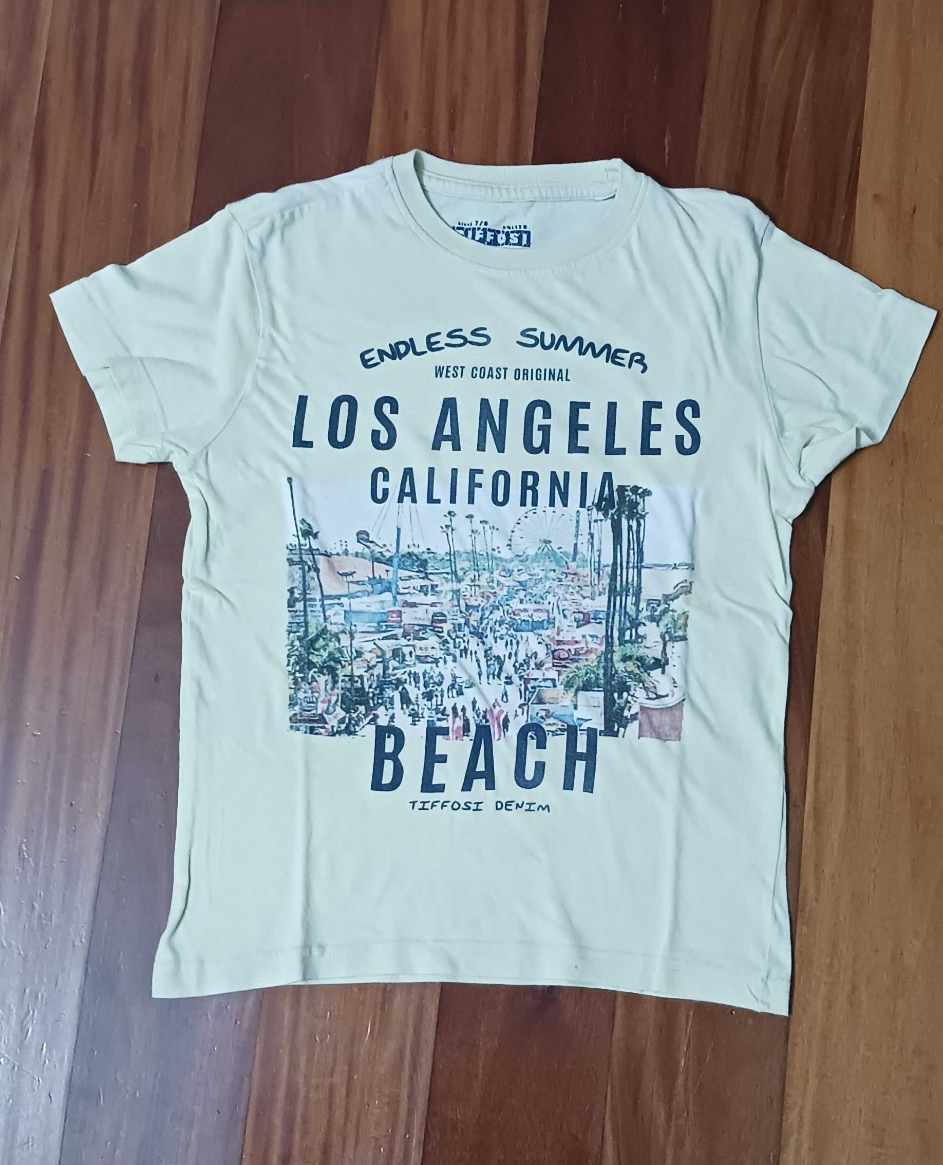 Conjunto de 5 t-shirts para criança - 7/8 anos