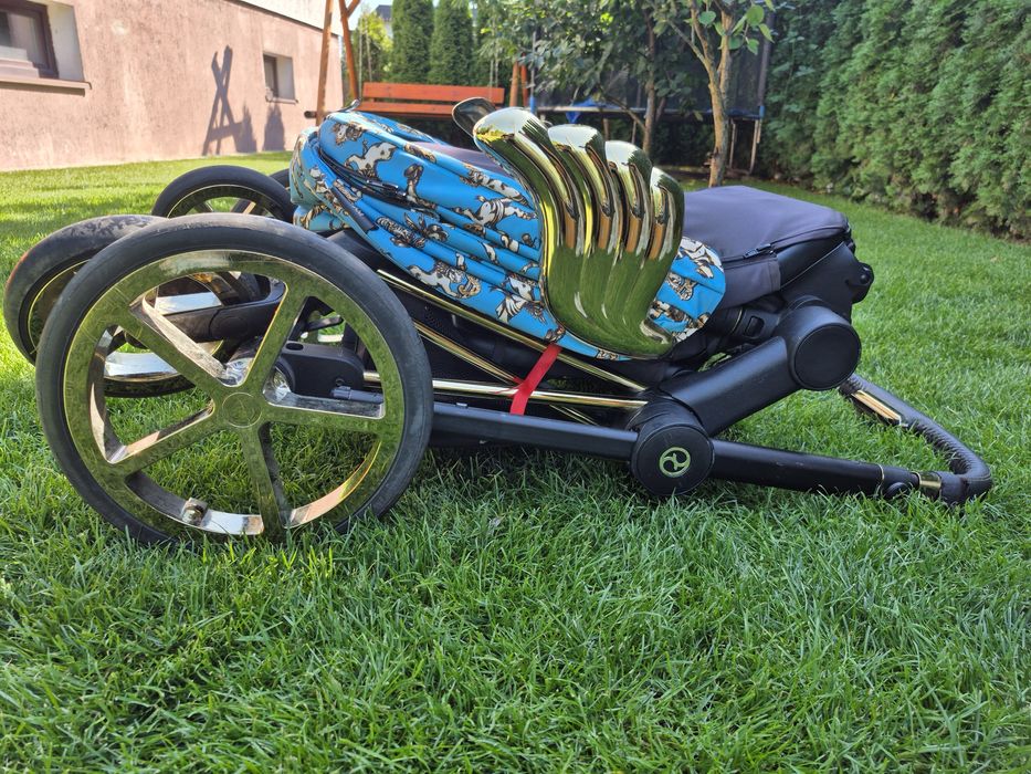 Zestaw wózek 2w1 cybex priam 2.0 jeremy Scott cherub blue