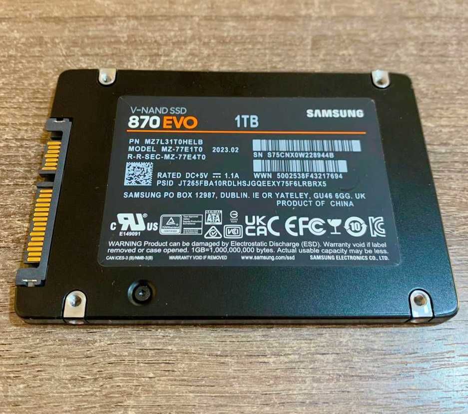 SSD накопичувач Samsung 870 EVO 1 TB TVOYO
