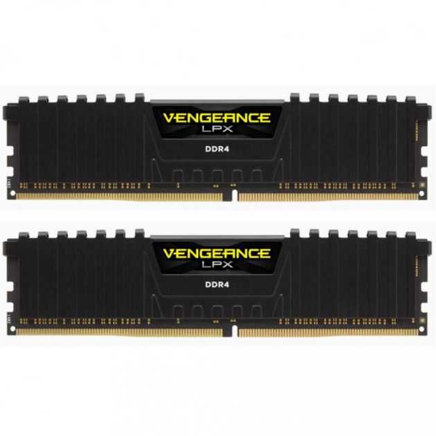 Пам'ять Corsair 32 GB (2x16GB) DDR4 3600 MHz Vengeance LPX Black