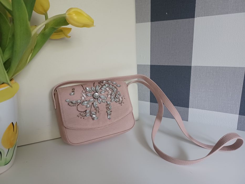 Torebka  pudrowy róż - H&M idealna na prezent - nowa