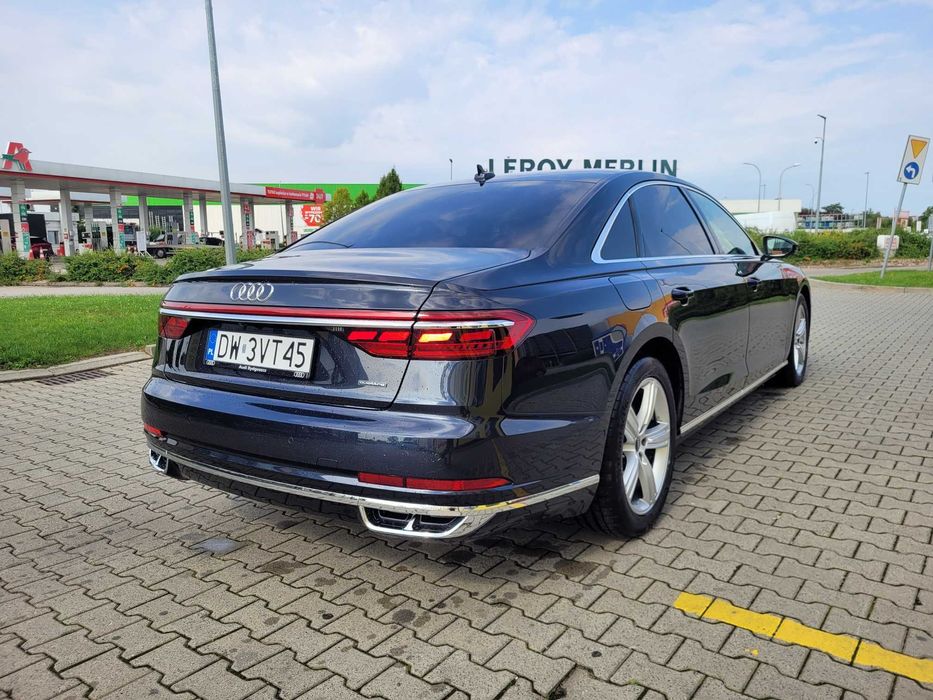 Audi A8 Long, wynajem długoterminowy samochodów, wypożyczalnia aut