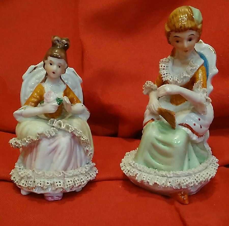 Figurka porcelana dama