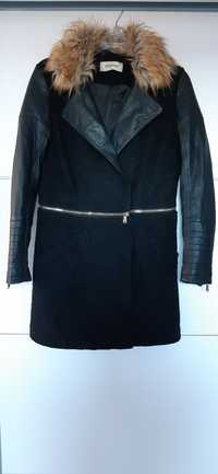 Płaszcz damski, kurtka ramoneska, 2w1, rozmiar 40