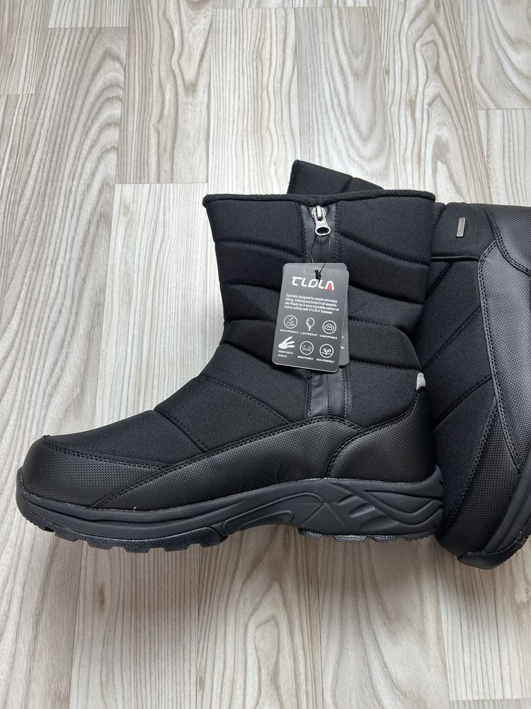 TLOLA Męskie buty zimowe, wodoszczelne