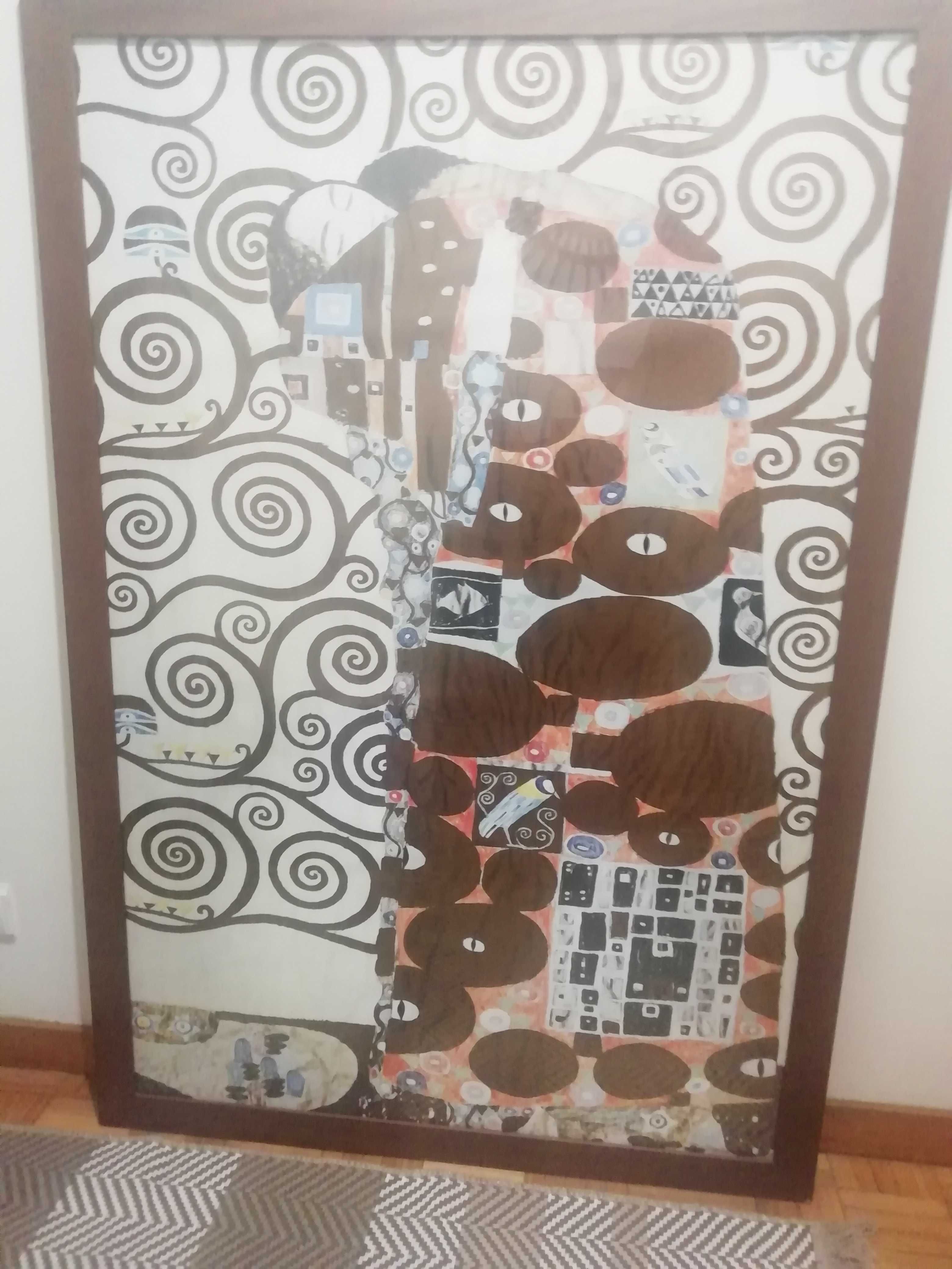 Quadro "o beijo de Klimt"