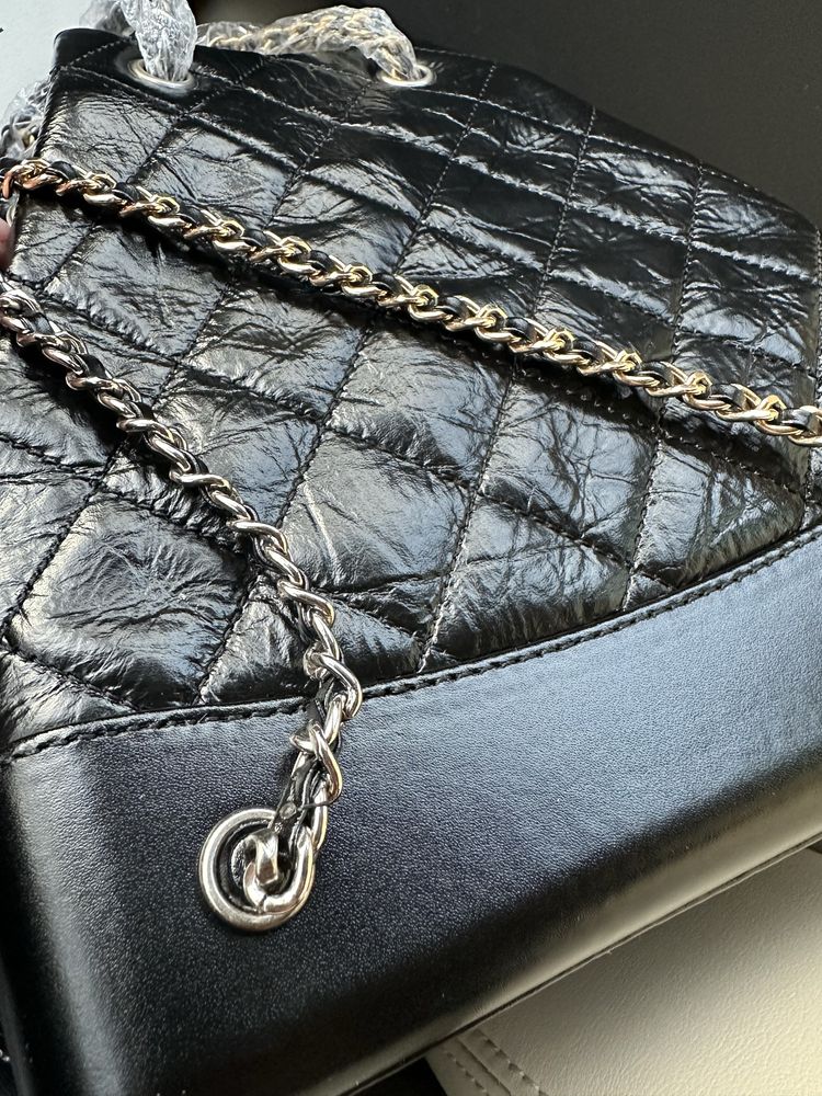 Женский кожаный рюкзак шанель chanel