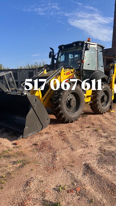 Wynajem koparko-ładowarki lub ciagnika z operatorem