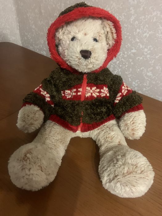 М’яка іграшка «Різдвʼяне медвежатко