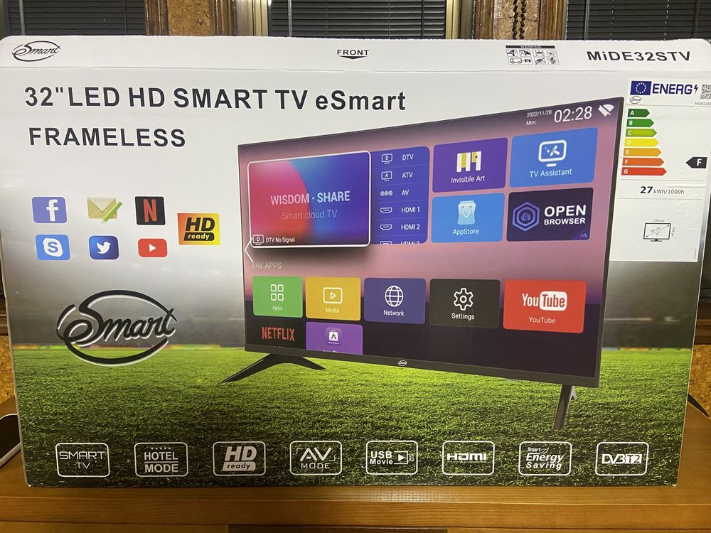 Tv 32” Led Hd Smart Tv eSmart