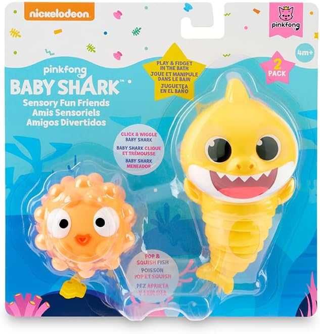 Набір іграшок для ванної WowWee Baby Shark Акулятко та рибка