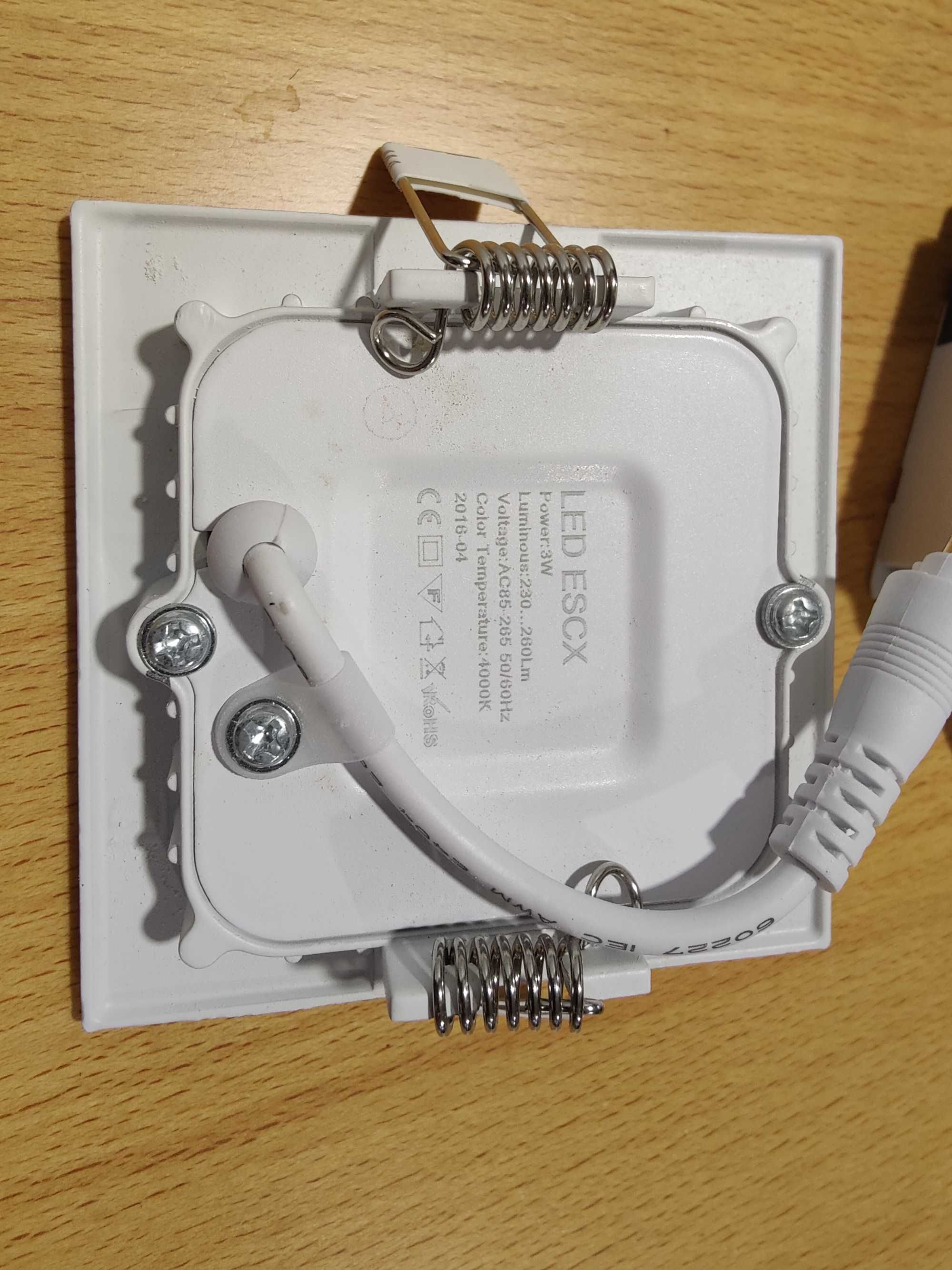14 x Painel Led 3W Quadrado Teto Downlight