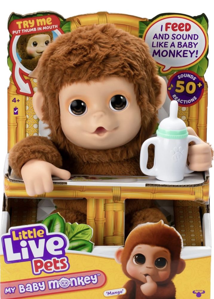 Little Live Pets Маленька мавпочка інтерактивна мавпа