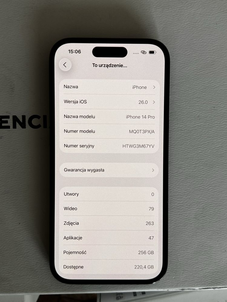 iphone 14 pro 256 stan bdb