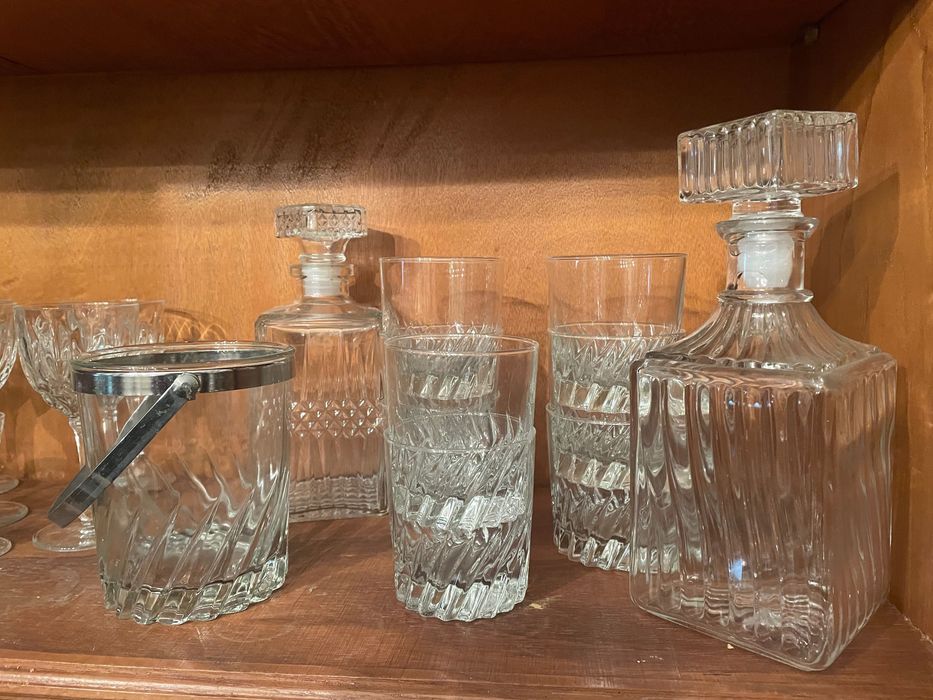 Conjunto 21 peças copos de cristal