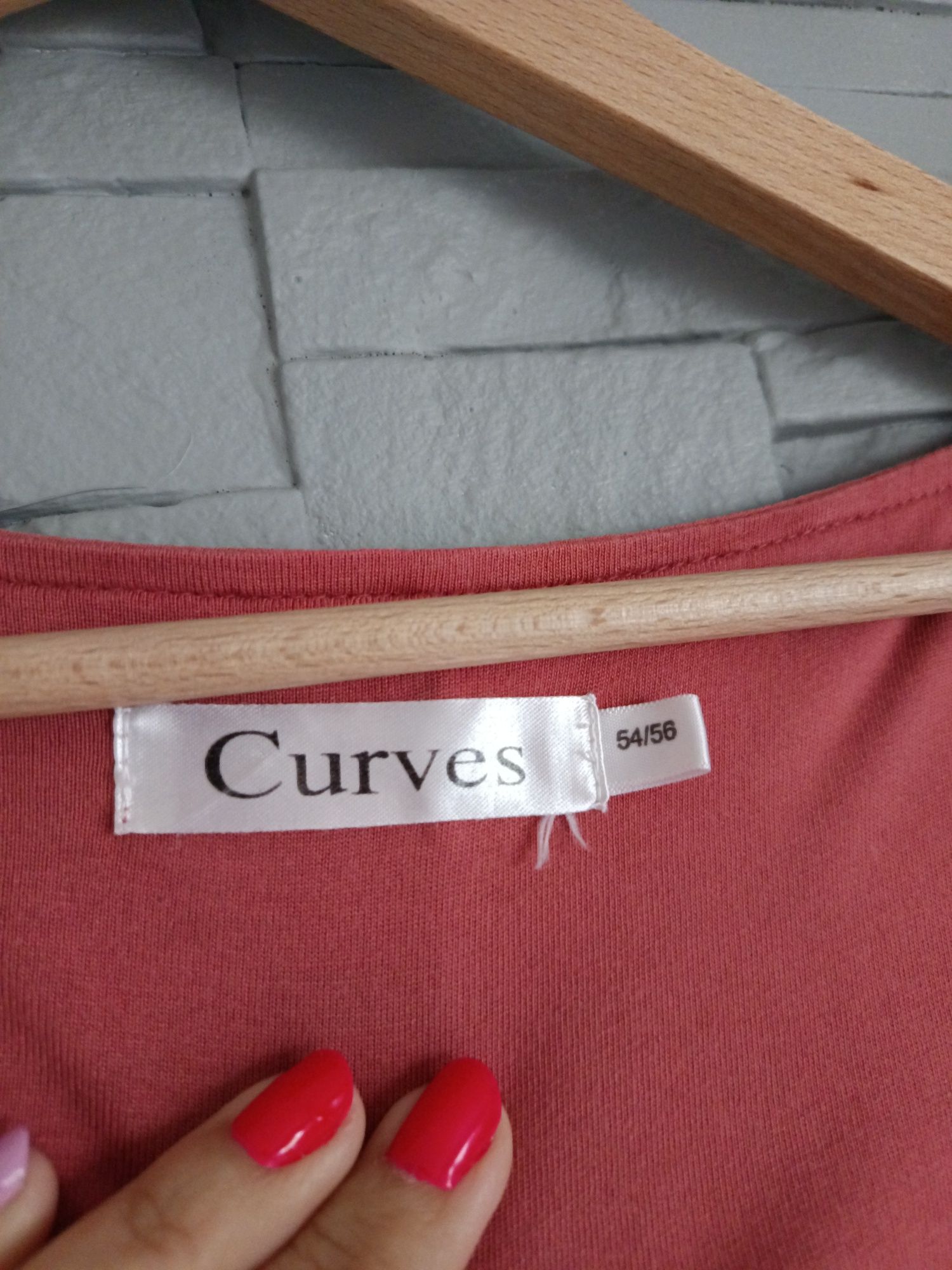 Bluzka damska Curves, rozmiar 54/56, rękaw 3/4