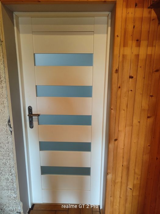 Drzwi Białe Wewnętrzne Lewe 80