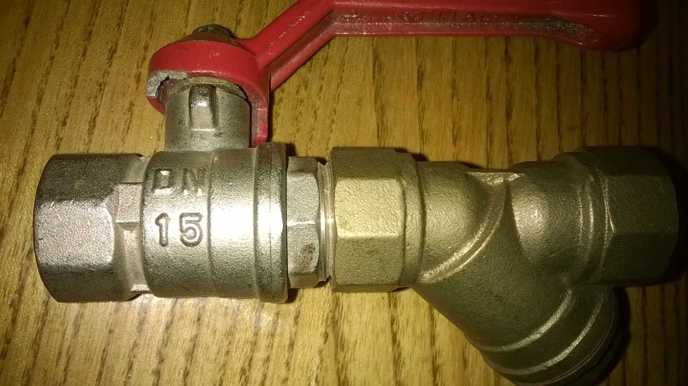 Кран кульовий (шаровий) з фільтром (Італія)