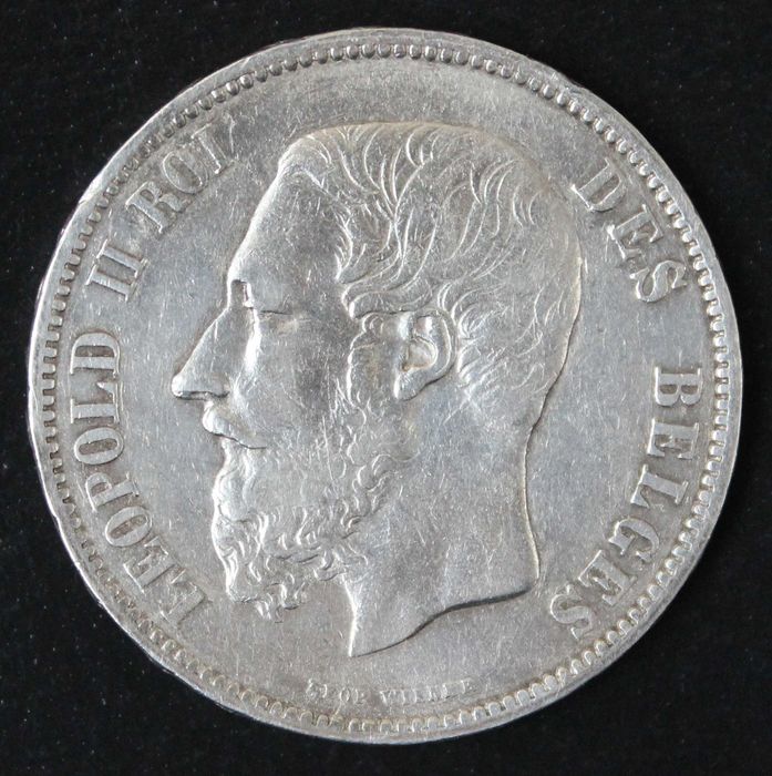 монета 5 франков 1869,1873 года