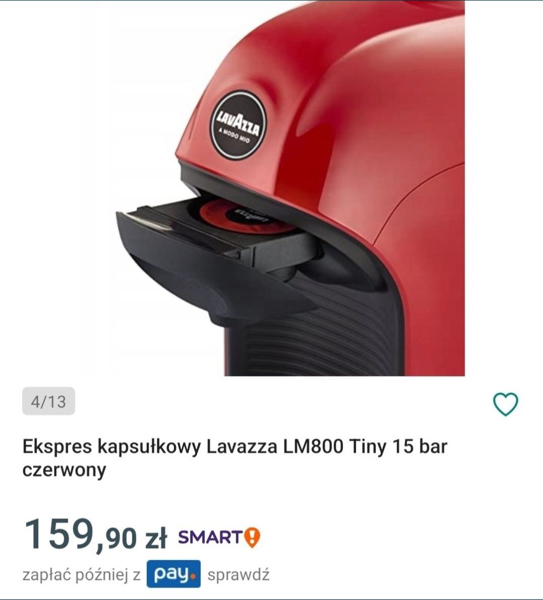 Ekspres lawaza kapsułkowy LM800 15bar