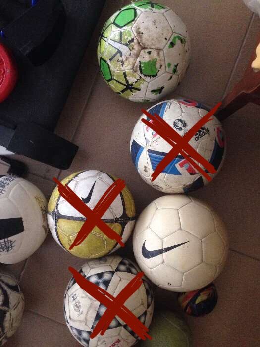 Bolas futebol 11 e 7 e futsal