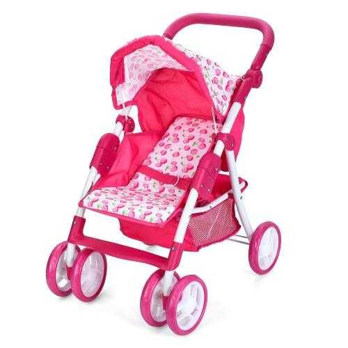 Коляска-трансформер для кукол MELOGO 9352/011 прогулочная розовая