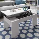 Mesa de centro elevável mesa de apoio 102 x 43 x 50-56 cm